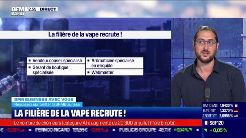 La filière de la vape recrute !