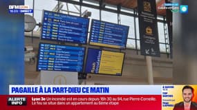 Pagaille à la Part-Dieu ce matin