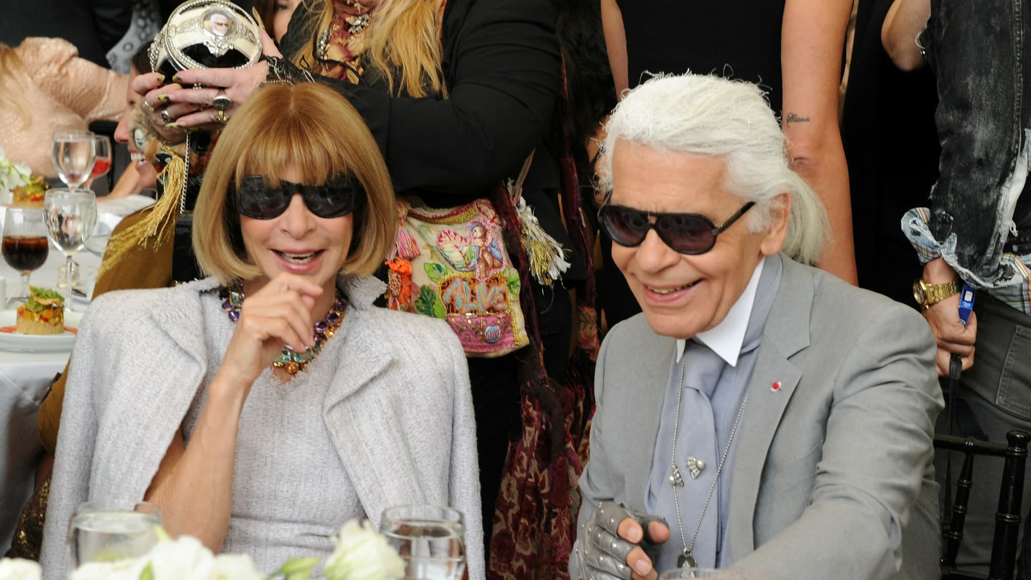 Anna Wintour et Karl Lagerfeld