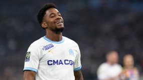 La joie du Marseillais Amir Murillo après son but face à l'OL
