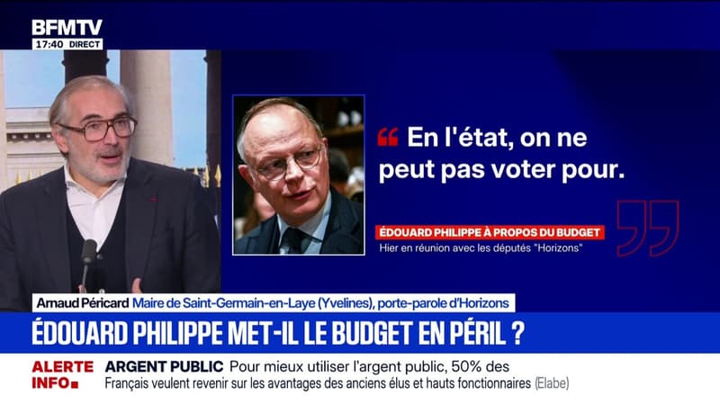 Vote du Budget: "Nous n'acceptons pas cette suspension de la réforme des retraites", affirme Arnaud Péricard, porte-parole d'Horizons