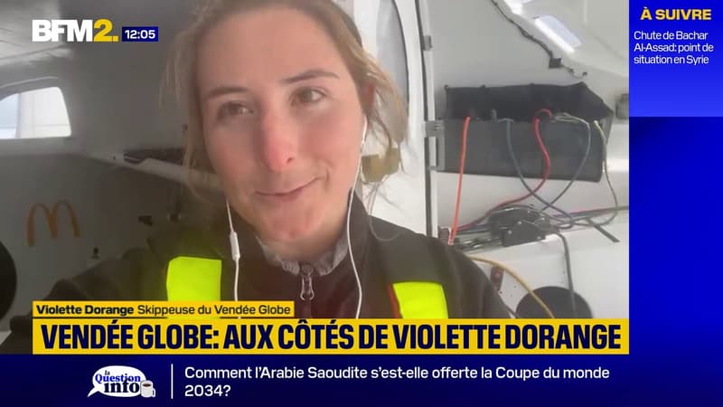 Vendée Globe: la skippeuse Violette Dorange se dit contente de son parcours actuel