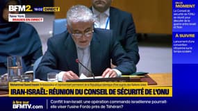 Guerre Israël/Iran: "Si le Conseil ne parvient pas à agir maintenant (…) il sera coupable tout comme le régime israélien", assure l'ambassadeur iranien auprès de l'Onu