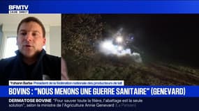 Crise agricole: Yohann Barbe, président de la Fédération nationale des producteurs de lait, appelle à "l'apaisement" et "ramener à la raison" les agriculteurs 
