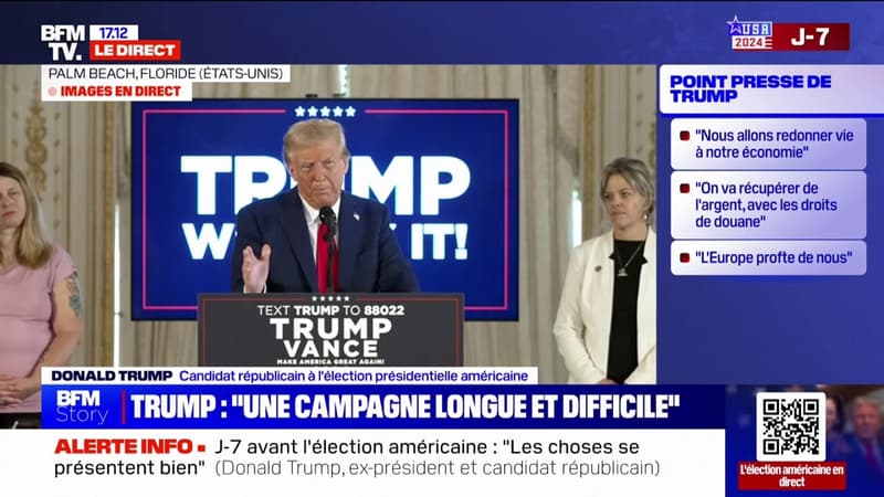 Présidentielle américaine: Donald Trump affirme être 