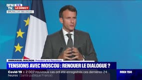 Emmanuel Macron assure que l'Union européenne souhaite "structurer un agenda de coopération et de travail conjoint" avec la Russie