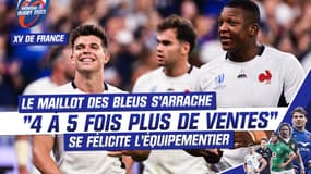 XV de France : "On vend 4 à 5 fois plus de maillots que d'habitude" se félicite l'équipementier des Bleus