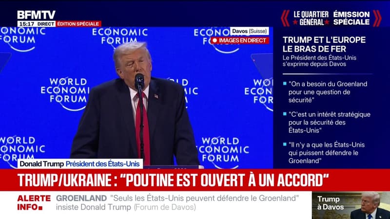Guerre en Ukraine: "Vladimir Poutine est ouvert à trouver un accord", affirme Donald Trump