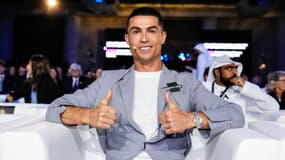 Cristiano Ronaldo lors de la cérémonie des Globe Soccer Awards, le 27 décembre 2024