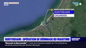Ouistreham: opération de déminage sur le Boulevard maritime