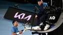 Novak Djokovic peste contre l'arbitre