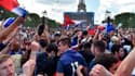 La fan zone de Paris pendant France-Irlande
