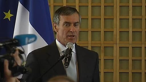 Jérôme Cahuzac était visiblement ému lors de la passation de pouvoir au ministère du Budget, ce mercredi.