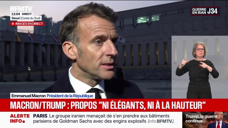 Guerre au Moyen-Orient: libérer le détroit d'Ormuz par la force est "irréaliste" selon Emmanuel Macron