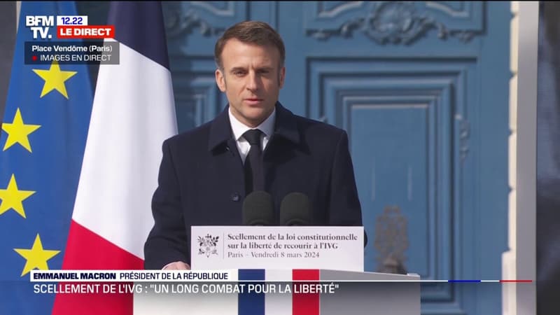 IVG dans la Constitution: Emmanuel Macron rend hommage à la loi Veil