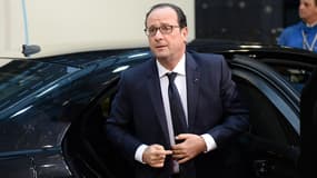 François Hollande à Bruxelles le 18 décembre 2014 à l'occasion du sommet européen.