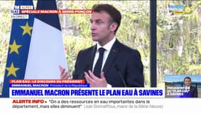 Hautes-Alpes: Emmanuel Macron présente le plan eau à Savines-le-Lac