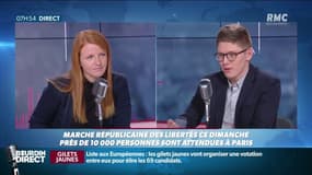 Ingrid Levasseur, tête de liste des "gilets jaunes", face à un foulard rouge: le débat sur RMC