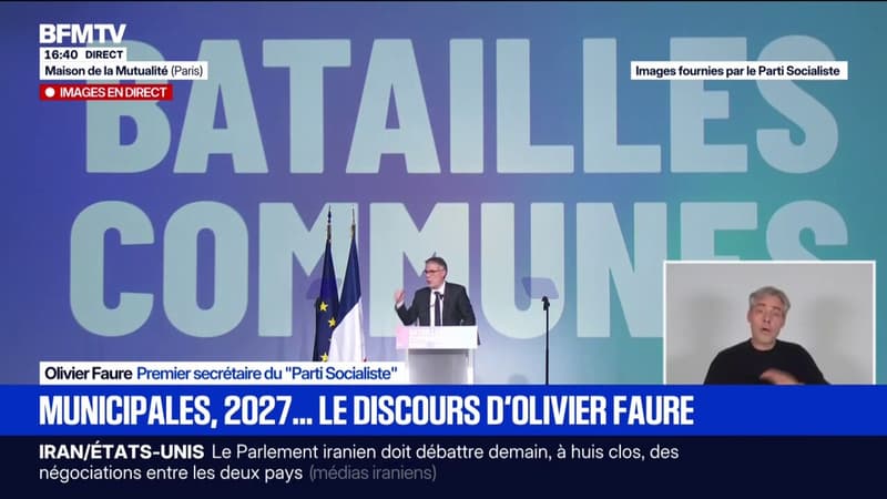 Donald Trump "installe un état totalitaire", accuse Olivier Faure (PS)