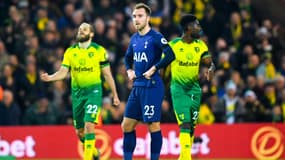 Eriksen lors du match Norwich-Tottenham, le 28 décembre 2019