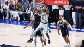 Jayson Tatum lors de la victoire de Boston à Dallas (106-99) lors du 3e match des finales NBA, le 12 juin 2024