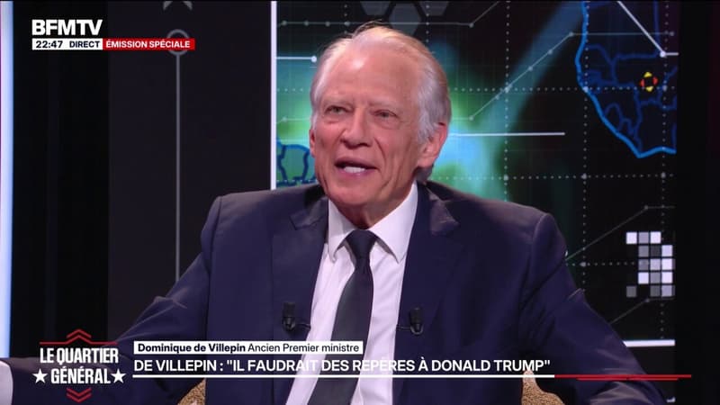 Pour Dominique de Villepin, ancien Premier ministre, "Donald Trump s'égare et nous égare"