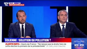Xavier Bertrand: "Le Front national est contre les éoliennes seulement au moment des élections"
