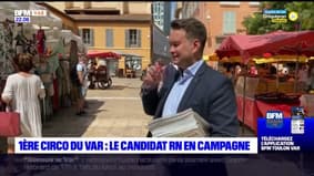 Législatives dans le Var: le candidat RN dans la 1ère circonscription en campagne
