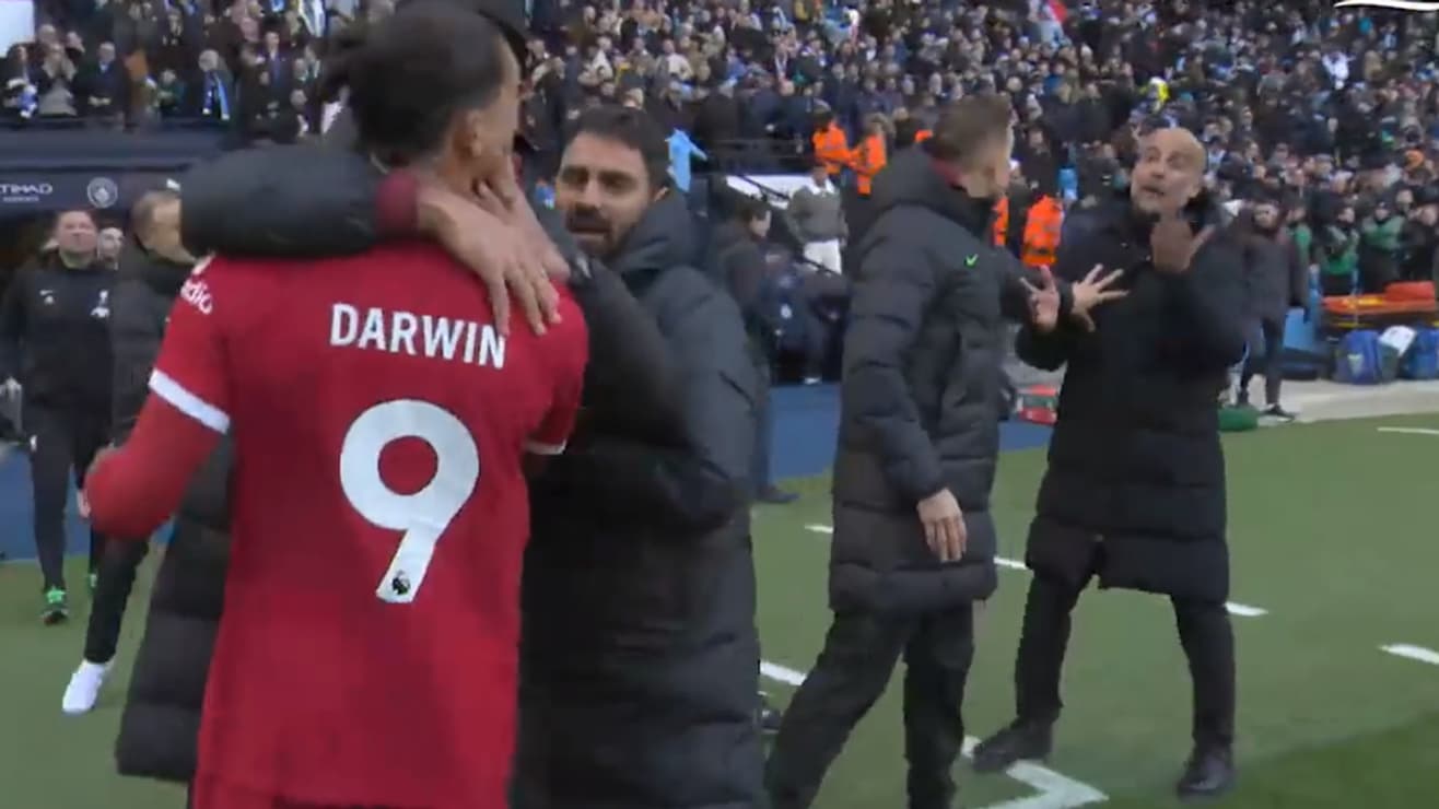 L'embrouille entre Darwin Nunez et Pep Guardiola