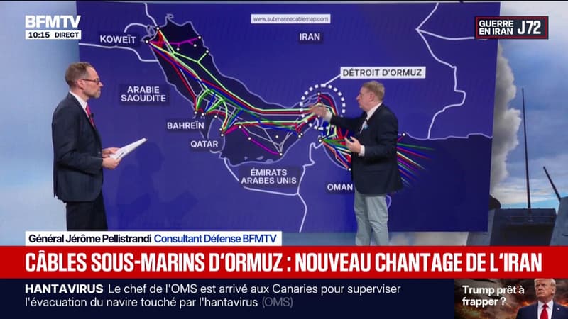 Guerre au Moyen-Orient: les câbles sous-marins, nouveau moyen de pression de l'Iran dans le détroit d'Ormuz