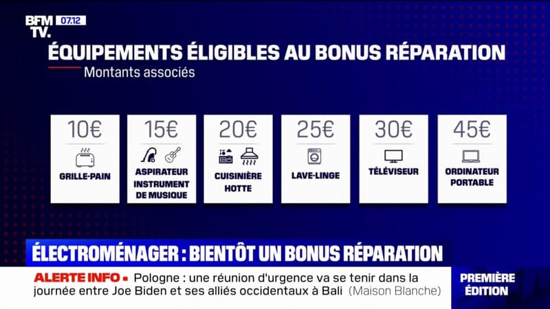 Électroménager: bientôt un bonus pour faire réparer ses appareils