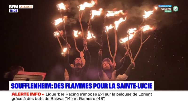 Soufflenheim: des flammes pour la Sainte-Lucie