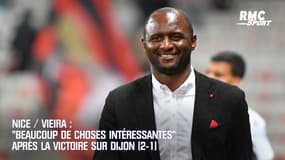 Nice / Vieira : "Beaucoup de choses intéressantes" après la victoire face à Dijon