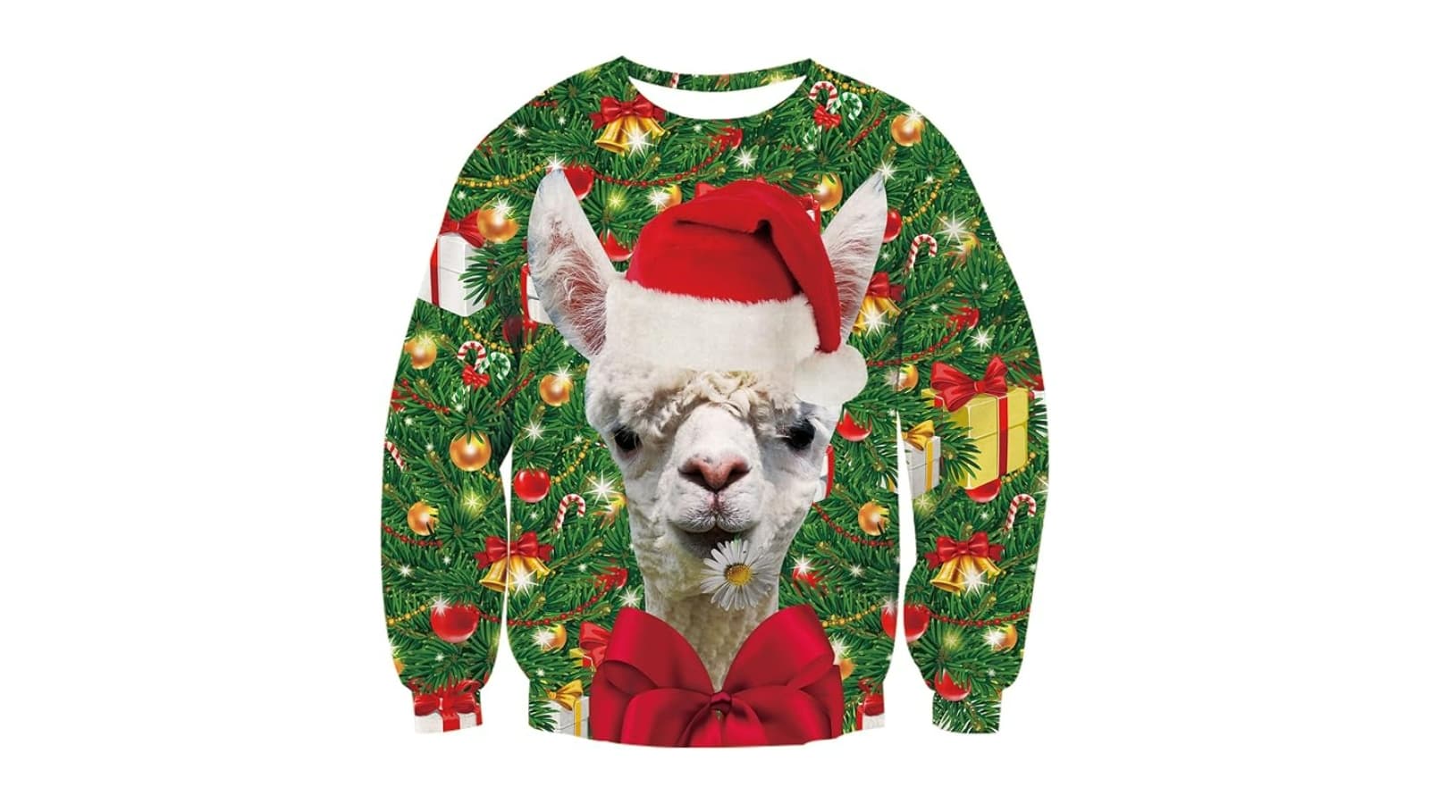 Pull de Noël lama
