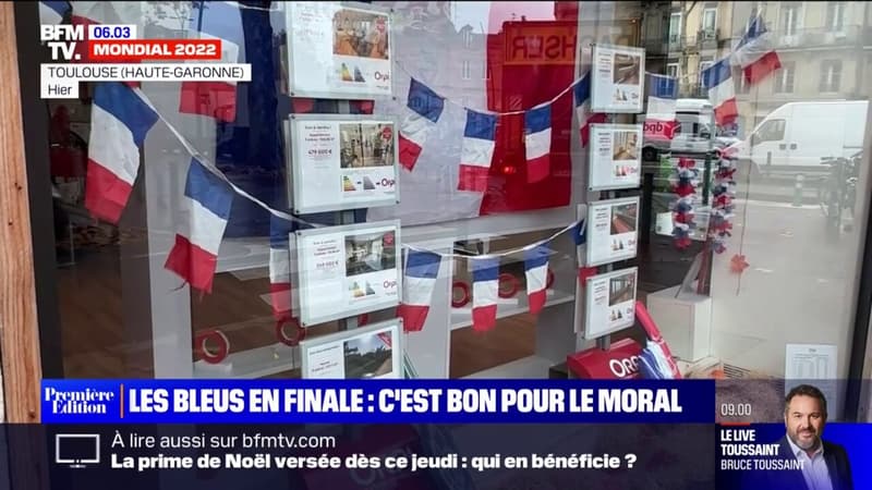 Les Bleus en finale: c'est bon pour le moral des Français