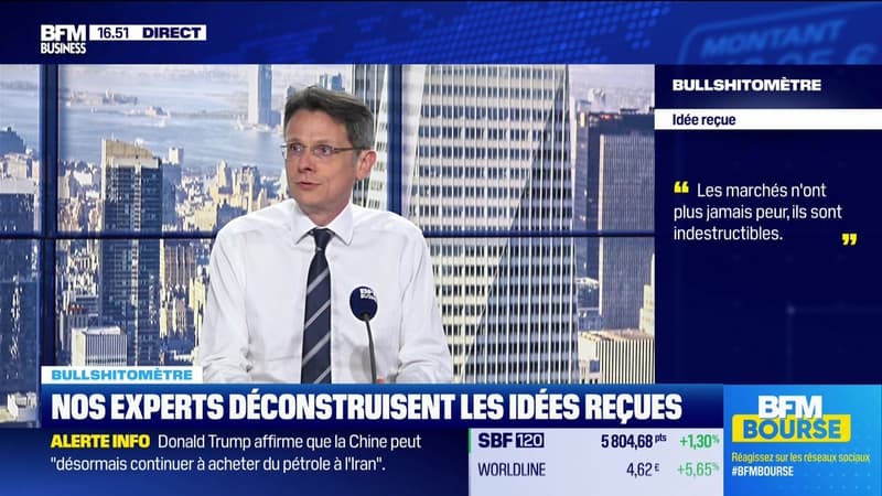 Bullshitomètre : Les marchés n'ont plus jamais peur, ils sont indestructibles - FAUX répond François Monnier - 24/06