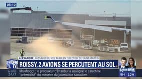 À Roissy, deux avions se sont percutés sur le tarmac sans faire de blessé
