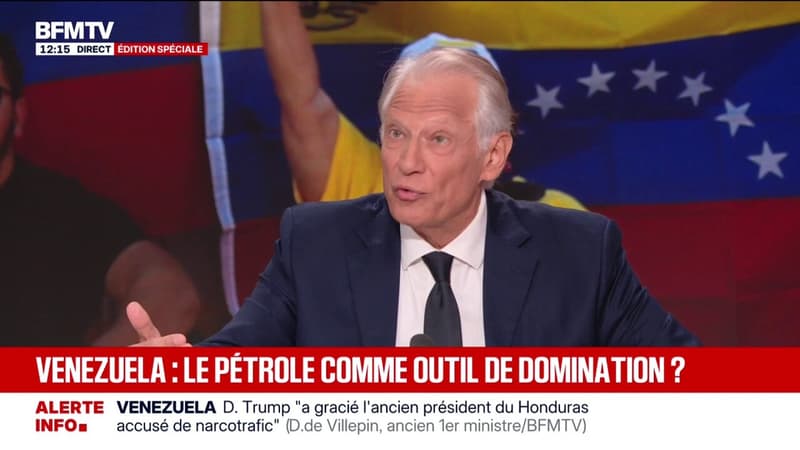 Venezuela: Donald Trump vient de mettre la main sur la plus grosse station d'essence du monde", dit Dominique de Villepin