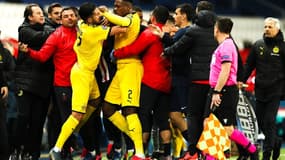 Fin de match tendue entre le PSG et Dortmund