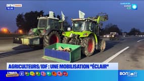 Colère des agriculteurs: une mobilisation "éclair" dans les Yvelines