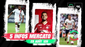 Kalulu, Bentaleb, Lenglet...... Les 5 infos mercato du 28 août à la mi-journée