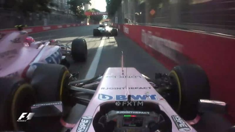 Esteban Ocon et Sergio Perez