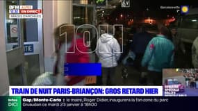 Plus de 10h de retard sur un train de nuit allant de Briançon à Paris