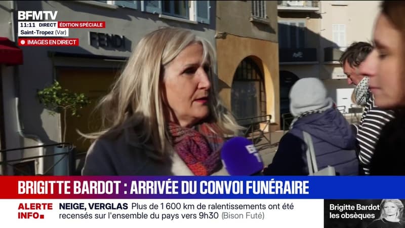 Obsèques de Saint-Tropez: "Elle laissera son nom dans l'Histoire", affirme une habitante venue rendre hommage à l'icône décédée