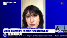 "Je ne suis pas en campagne, je suis très préoccupée par cette situation" , assure Marie-Claire Carrère-Gée, présidente du groupe LRI au Conseil de Paris, dont une session extraordinaire se tient ce lundi