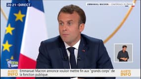Alexandre Benalla "n'a pas été protégé" par l'Elysée, selon Emmanuel Macron