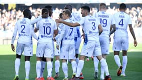 Quentin Bernard et ses coéquipiers de l'AJ Auxerre