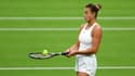 Aryna Sabalenka à l'entraînement à Wimbledon, le 1er juillet 2023.