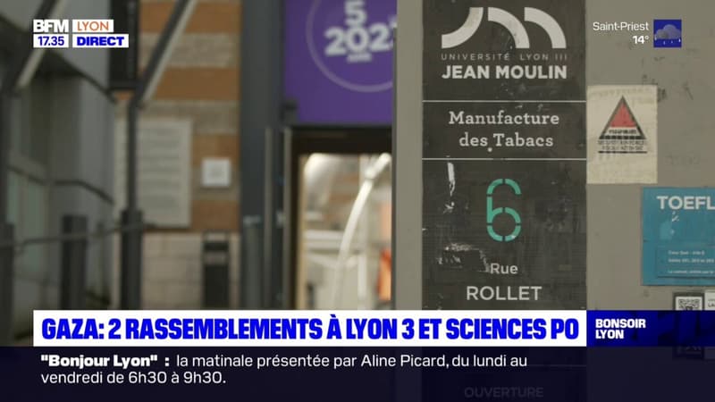 Gaza: deux rassemblements prévus mardi à Lyon 3 et Sciences Po (1/1)