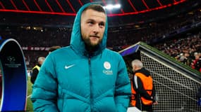 Milan Skriniar remplaçant pendant un match du PSG en Ligue des champions, novembre 2024